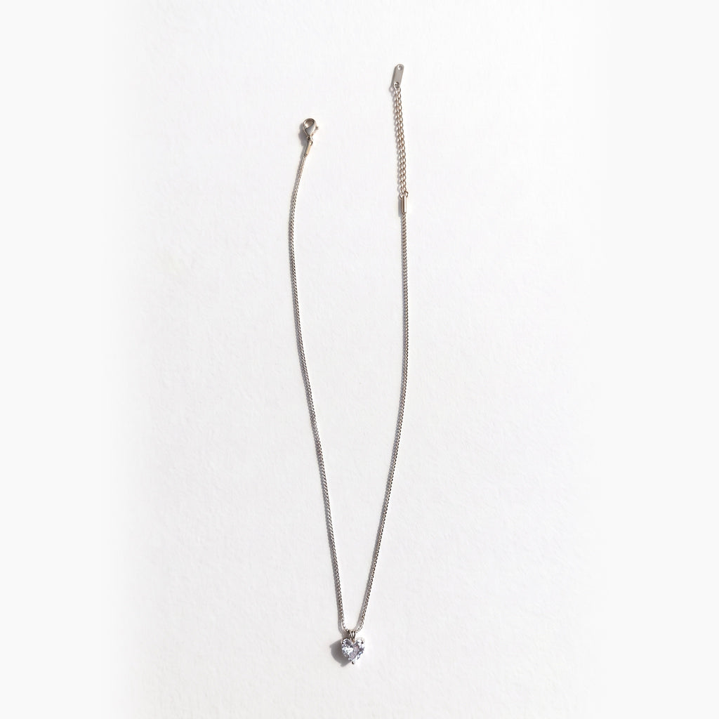 Collana Battito, finitura argentata — foto prodotto