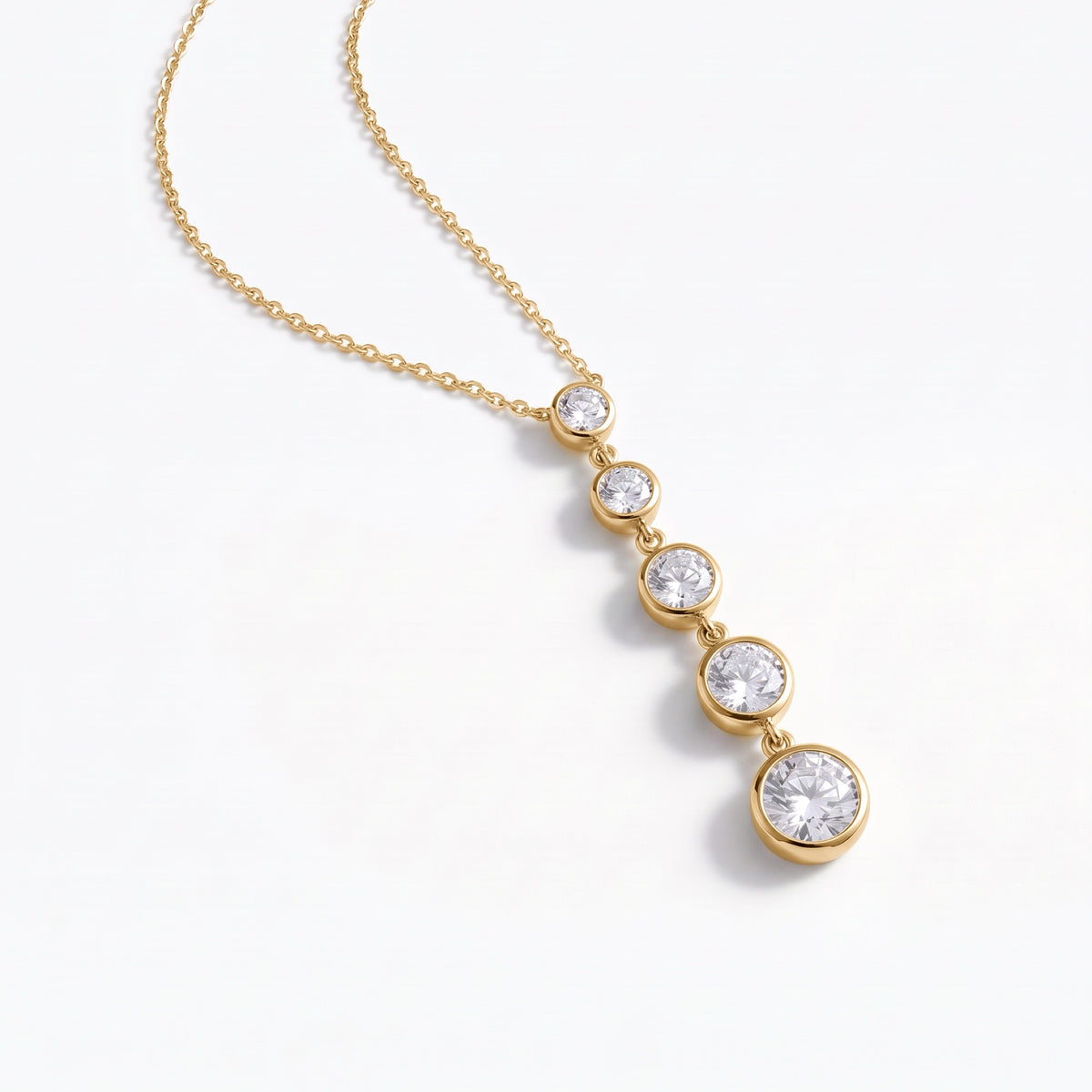 Collana Pioggia, finitura dorata — foto prodotto