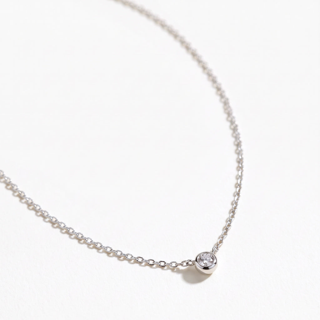 Collana Lucciola, finitura argentata — foto prodotto