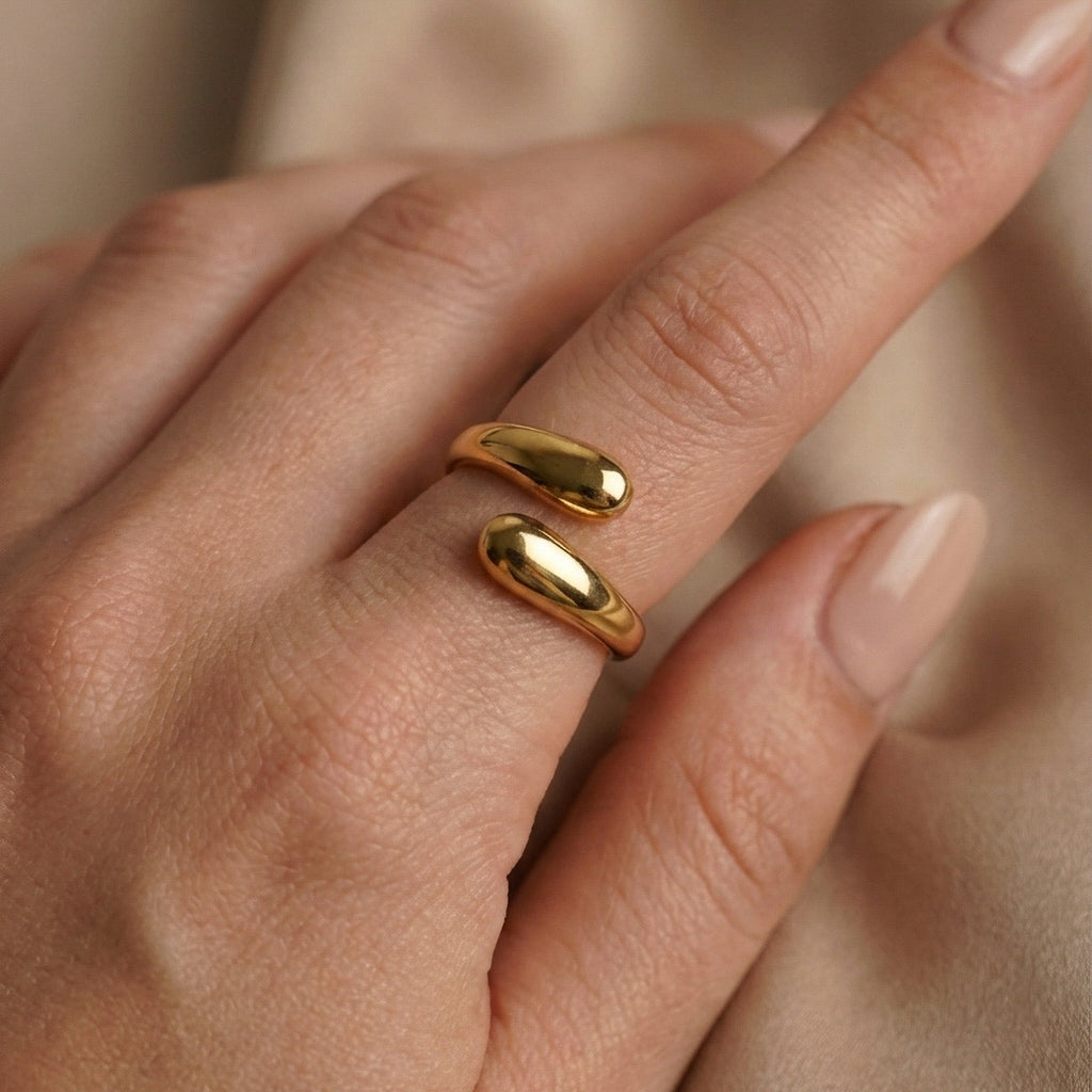 Anello Drop - indossato