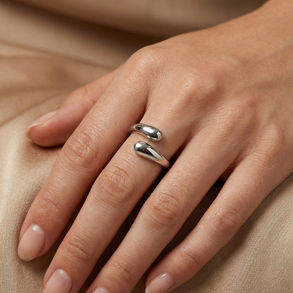 Anello Drop - indossato