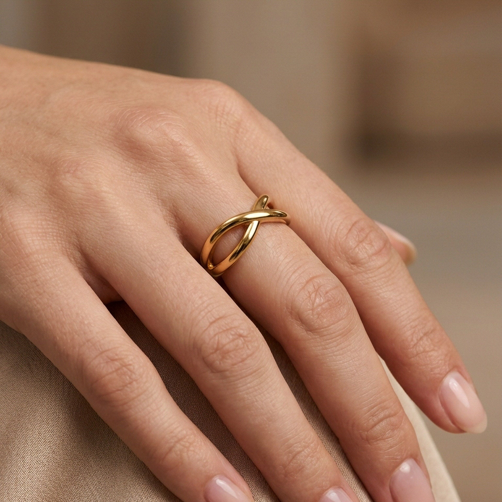 Anello Intreccio - indossato