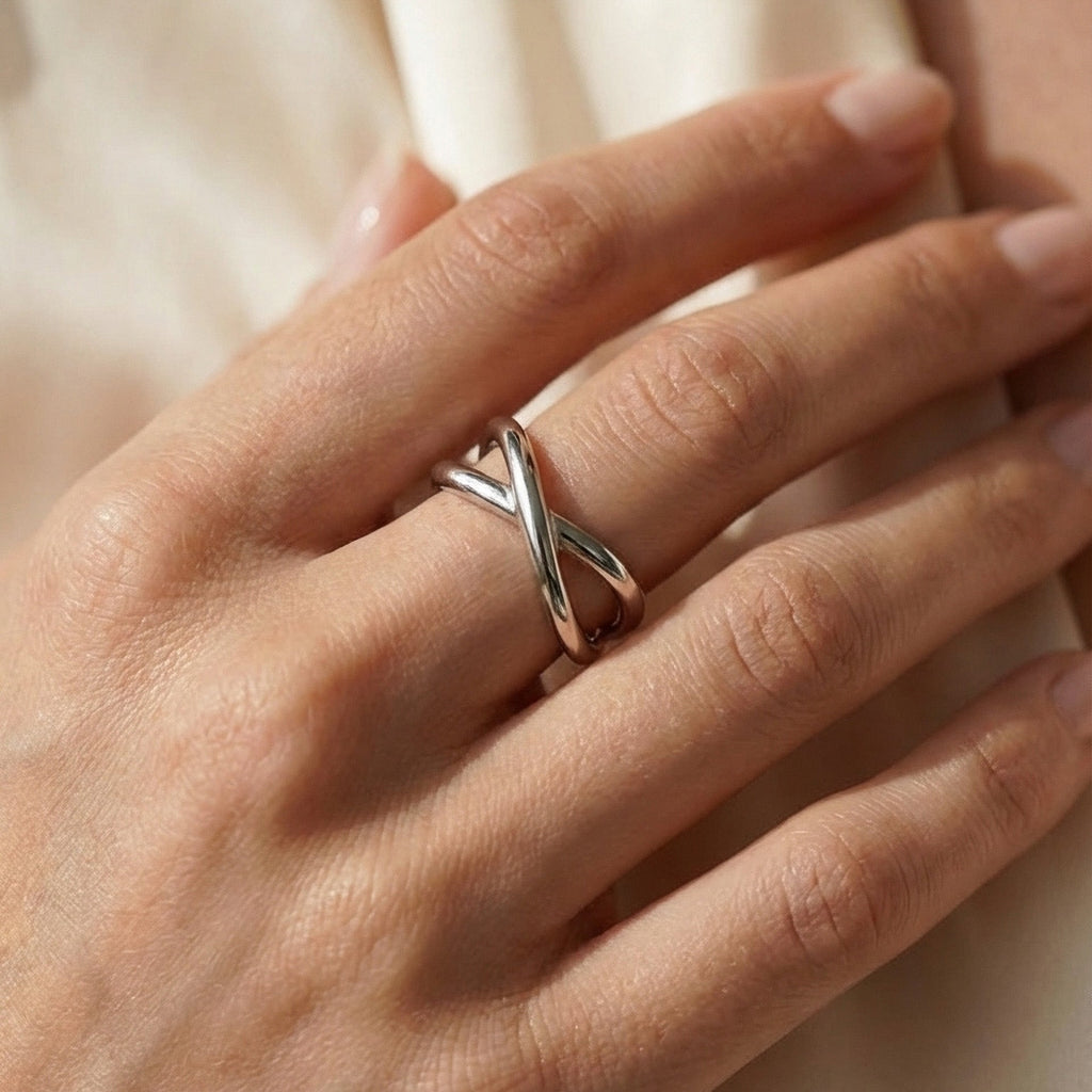 Anello Intreccio - indossato