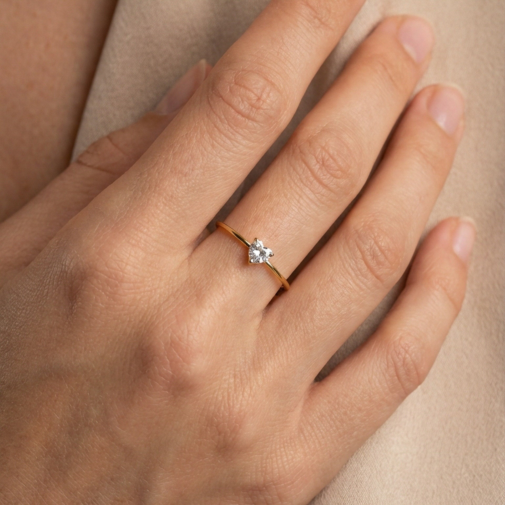 Anello Littleheart Clear - indossato