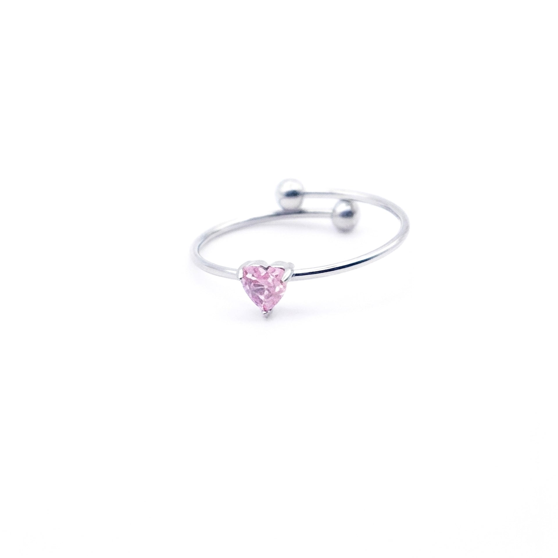 Anello Littleheart Pink - argento