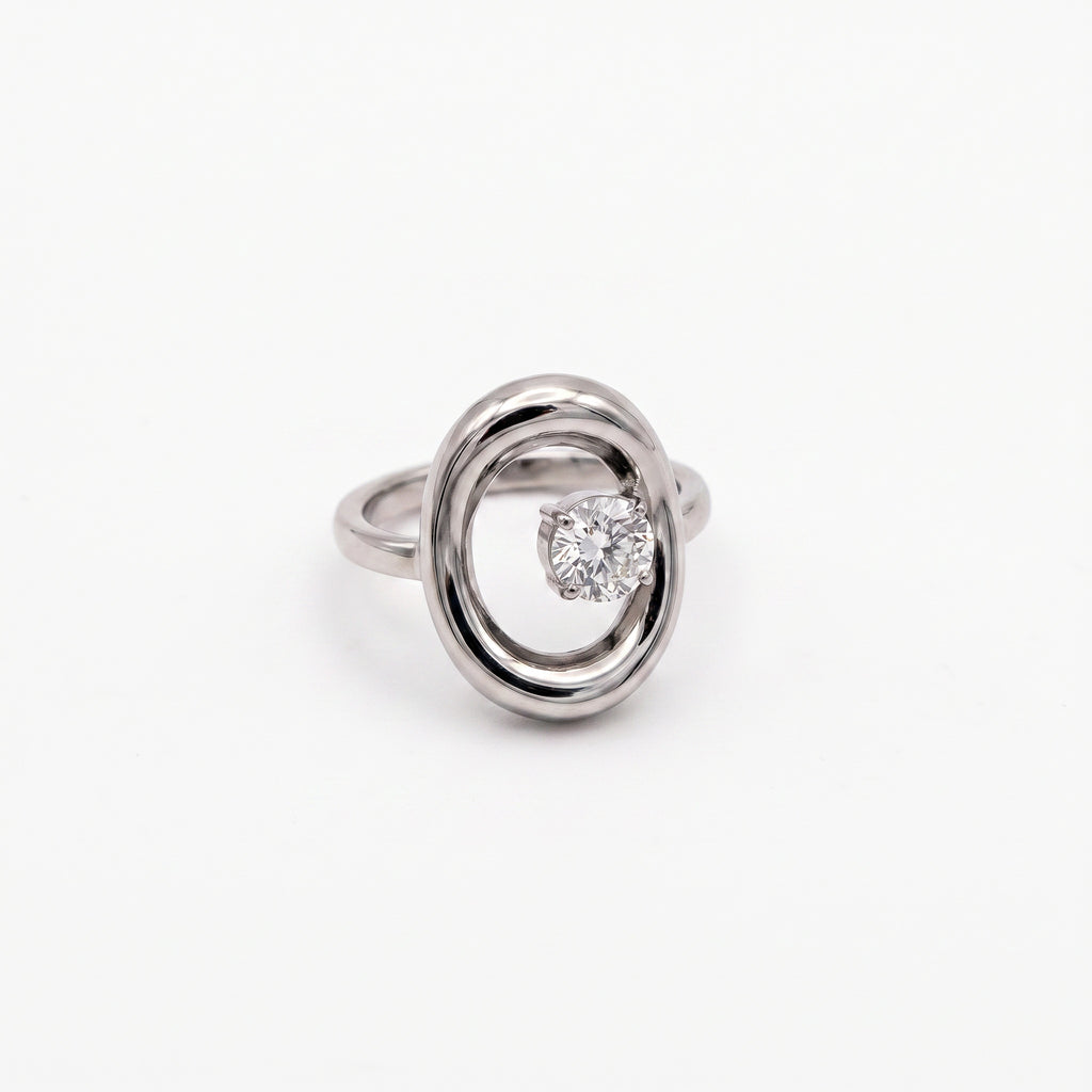 Anello scintilla argento
