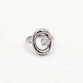 Anello scintilla argento