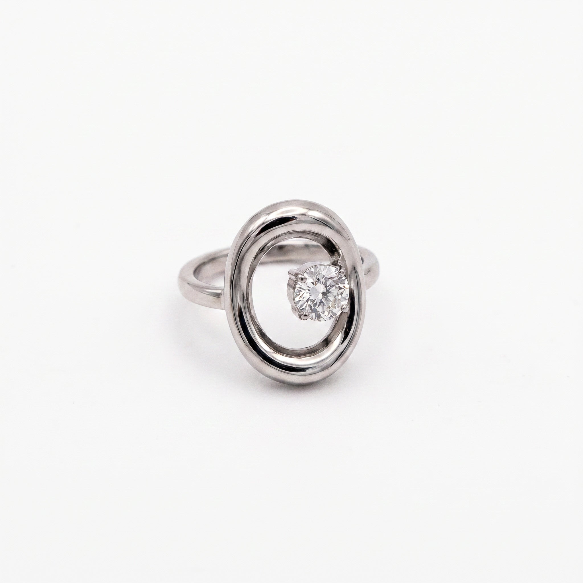 Anello scintilla argento