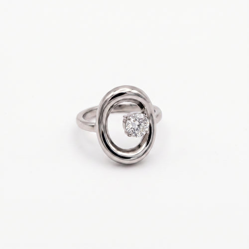 Anello scintilla argento