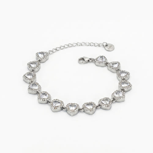 Bracciale amore brillante argento