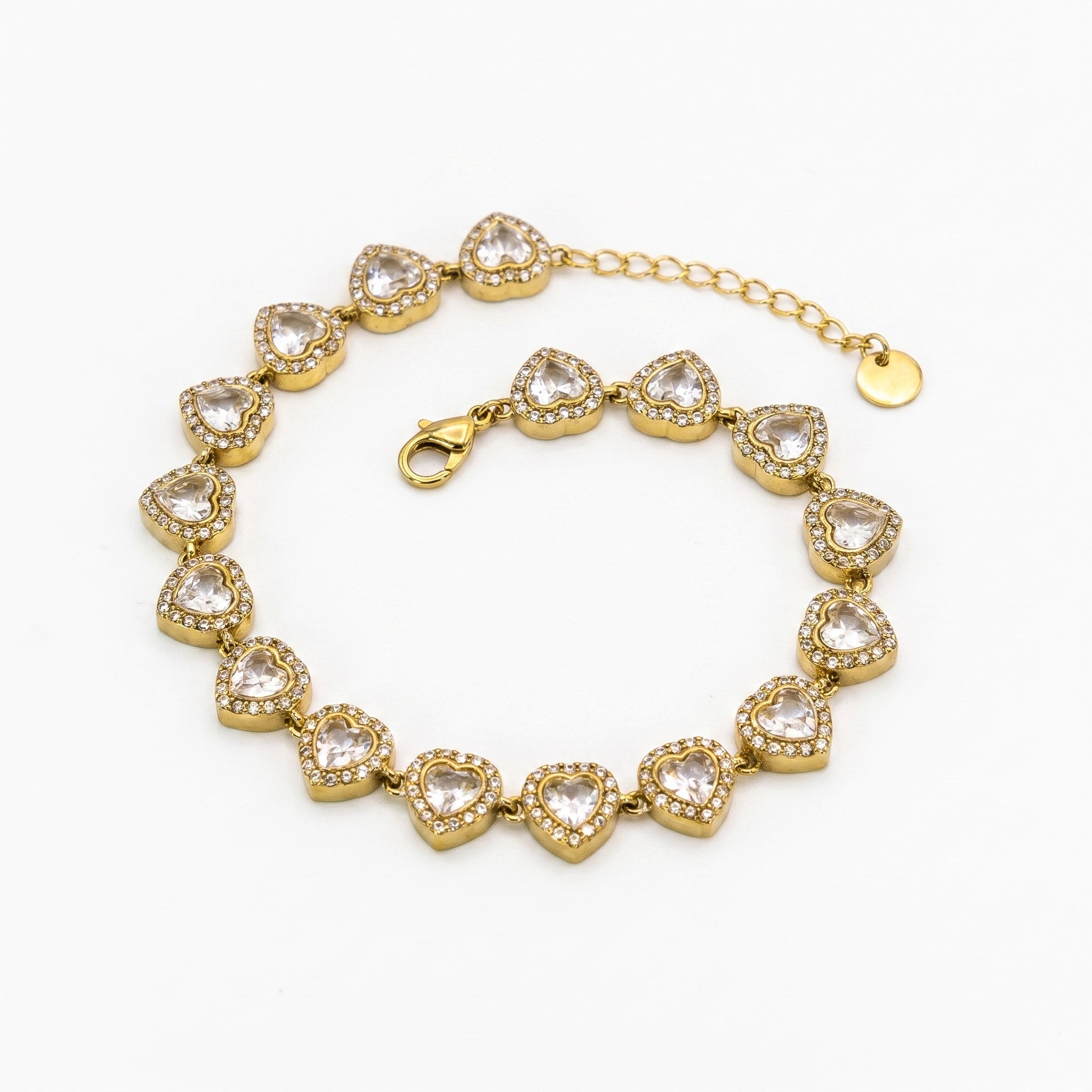 Bracciale amore brillante oro