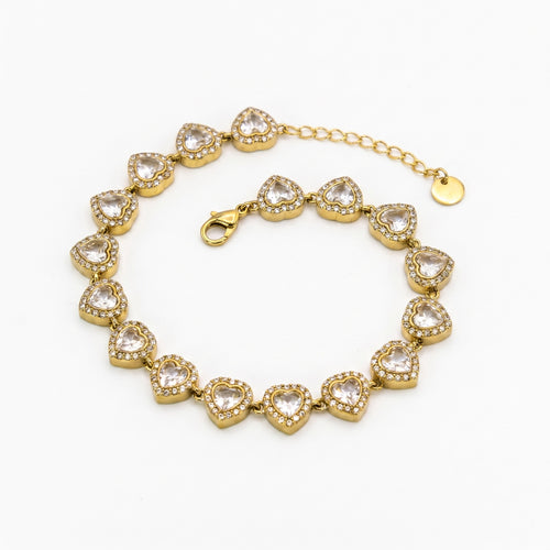 Bracciale amore brillante oro