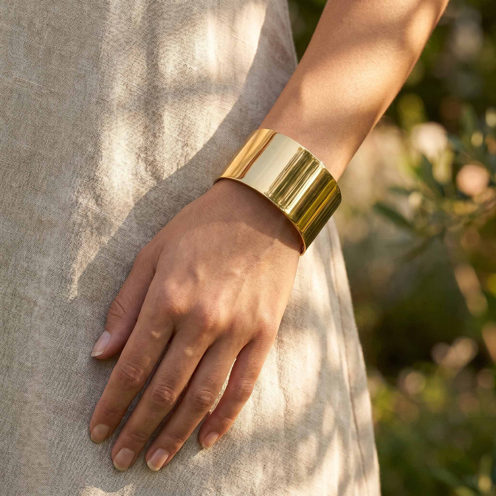 Bracciale mirror oro indossato