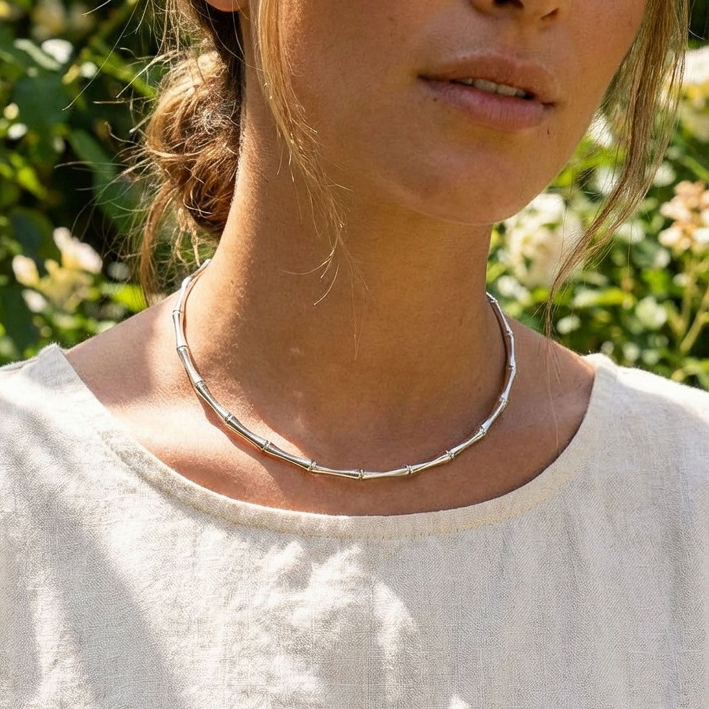 Collana Bamboo - indossato