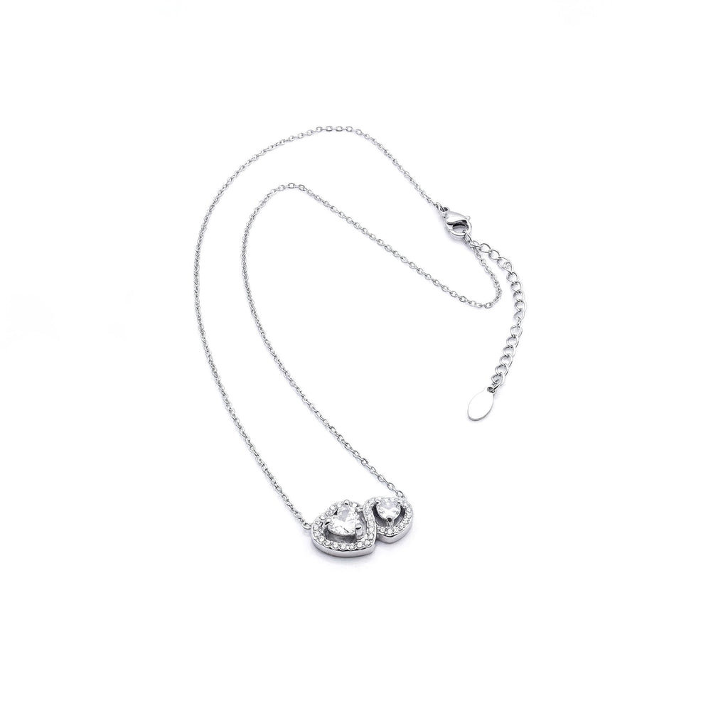 Collana Couple Heart - argento