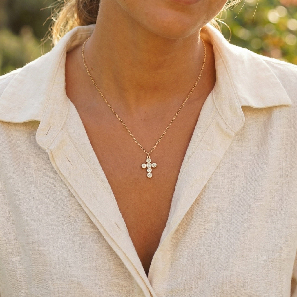 Collana Fede - indossato