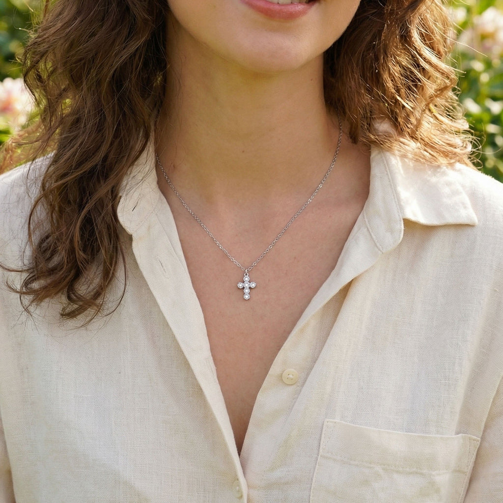 Collana Fede - indossato