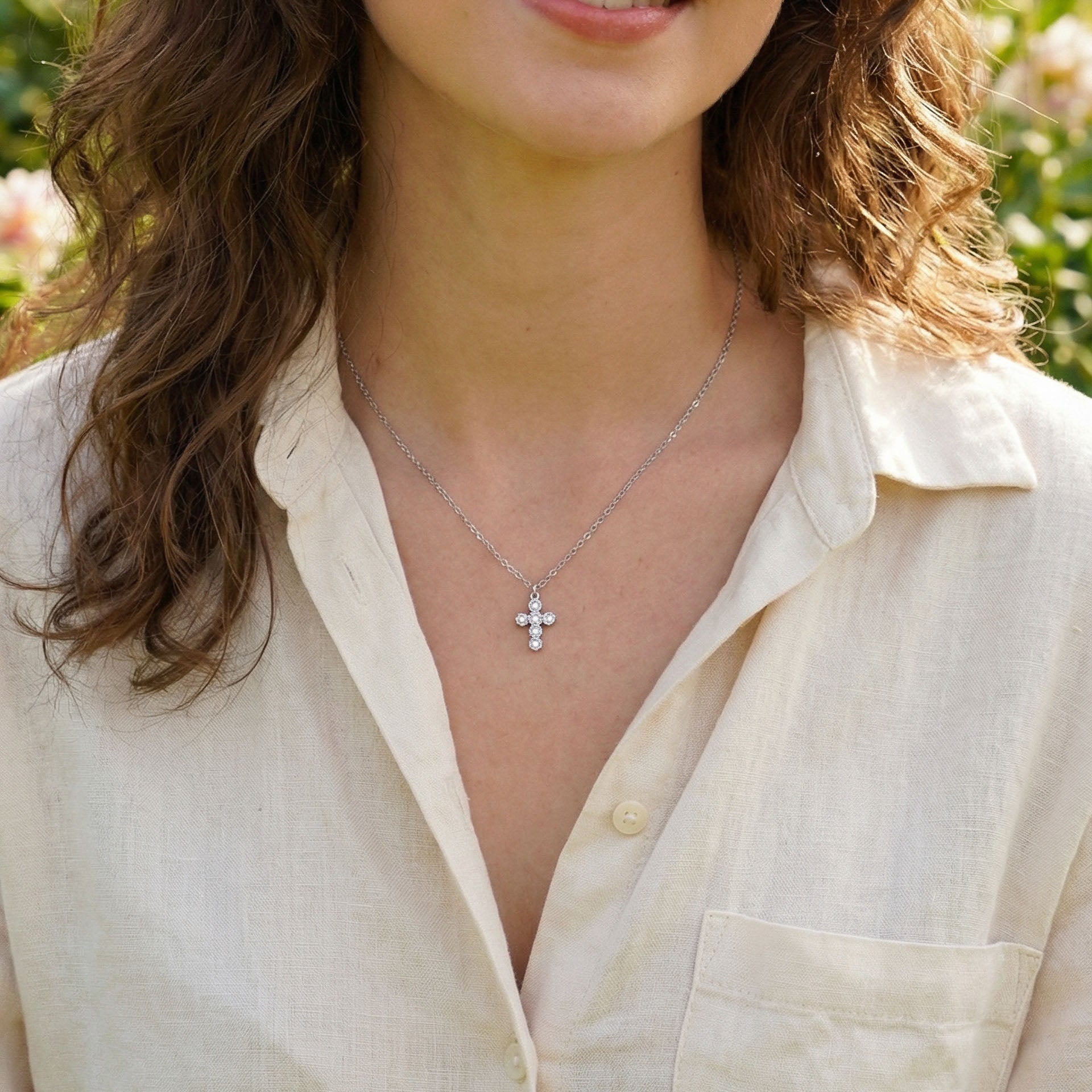 Collana Fede - indossato
