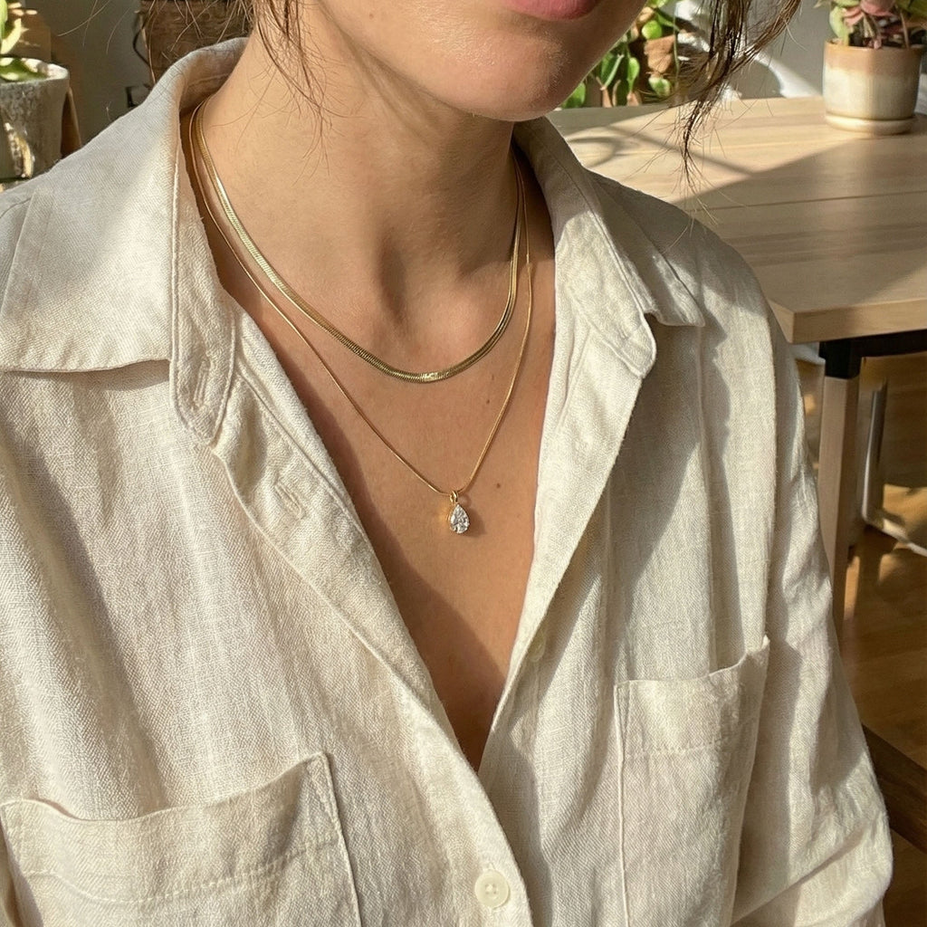 Collana Goccia - indossato