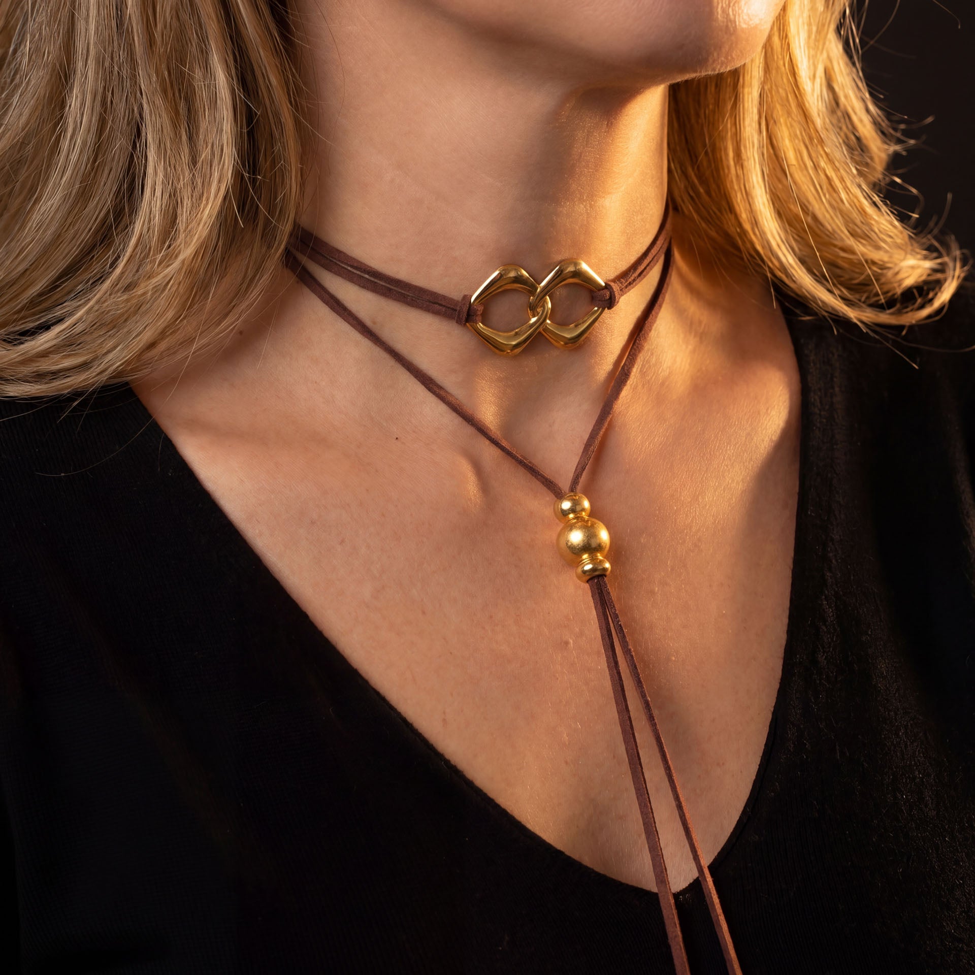 Collana Liberamente marrone - dettaglio