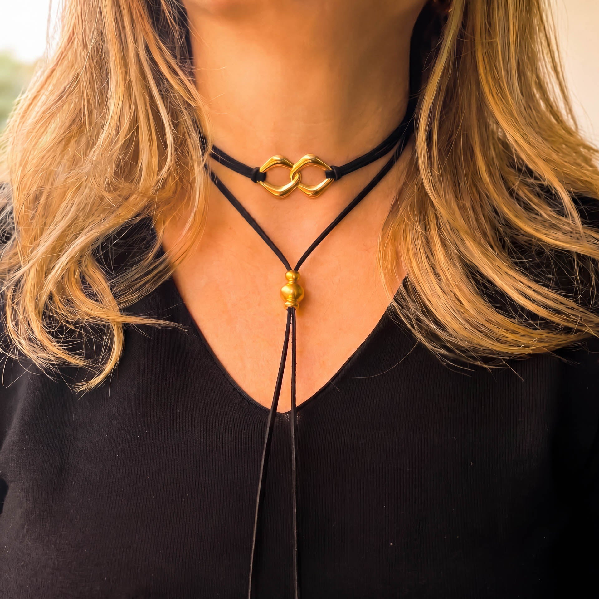 Collana Liberamente nero - dettaglio