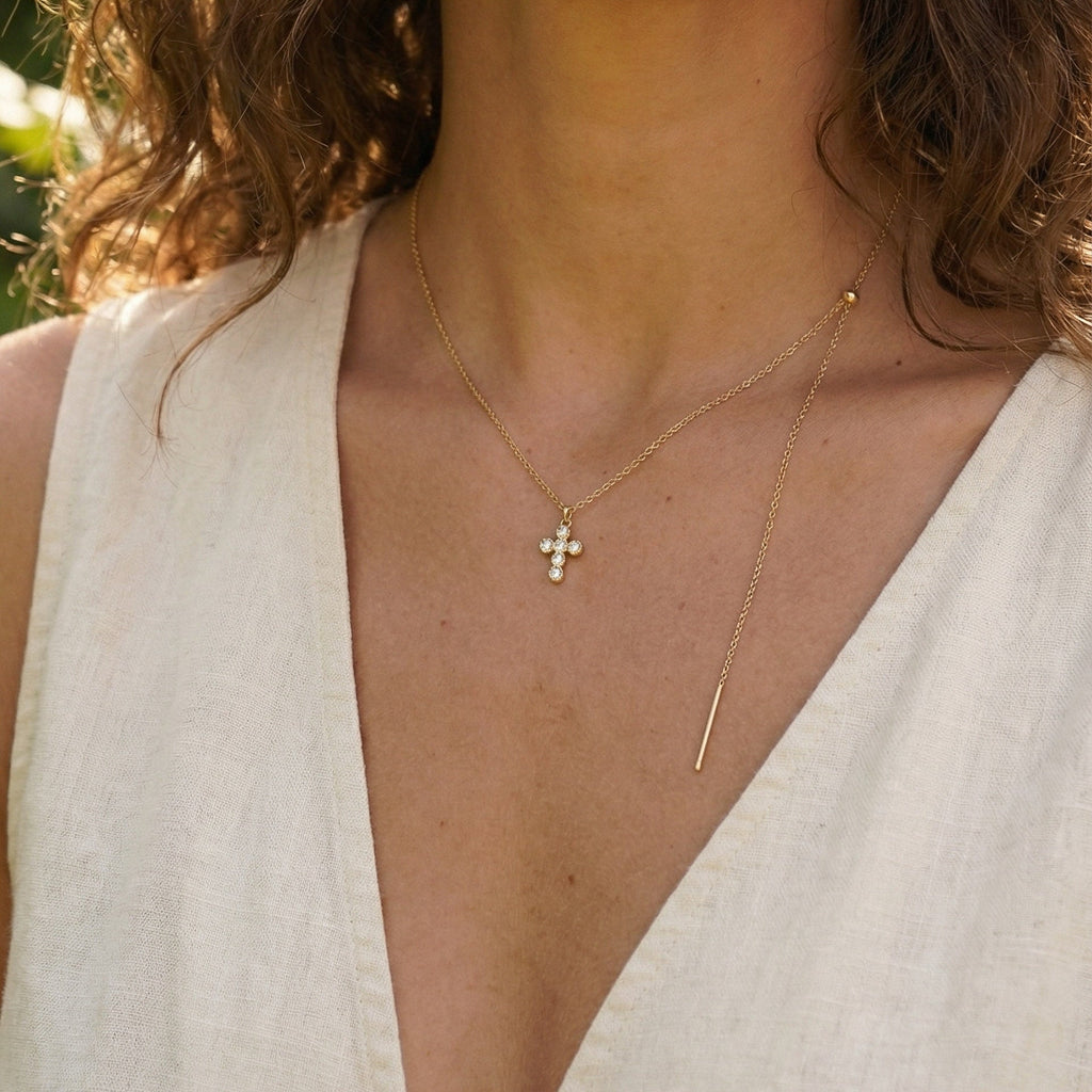 Collana Piccola Fede - indossato