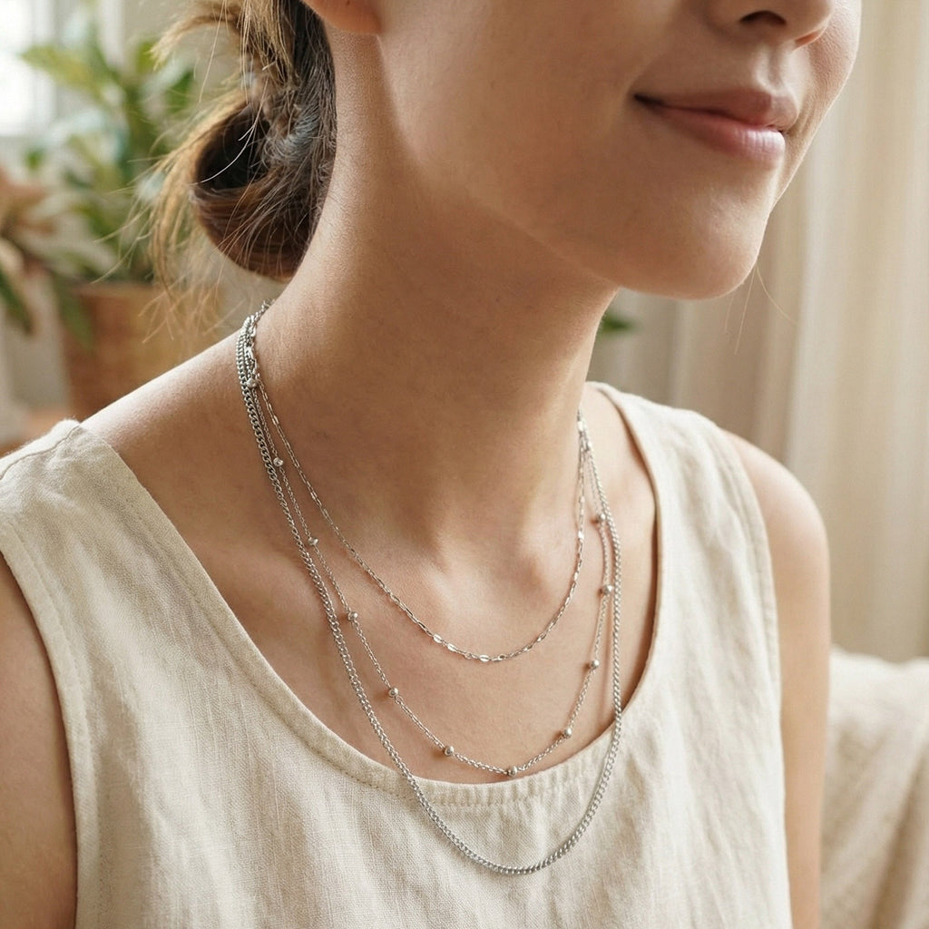 Collana Three - indossato