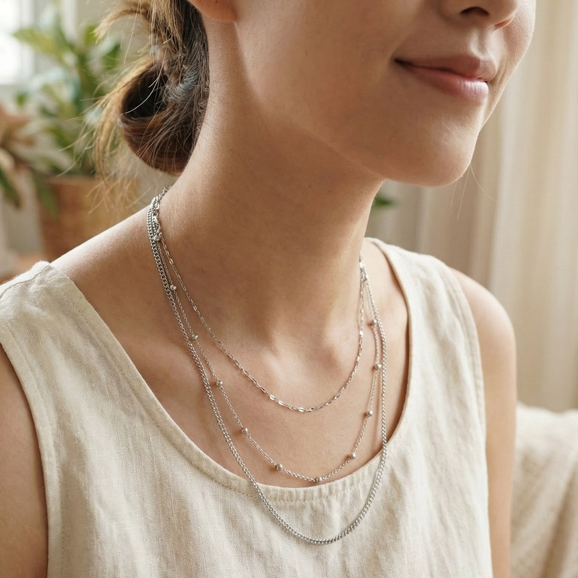 Collana Three - indossato