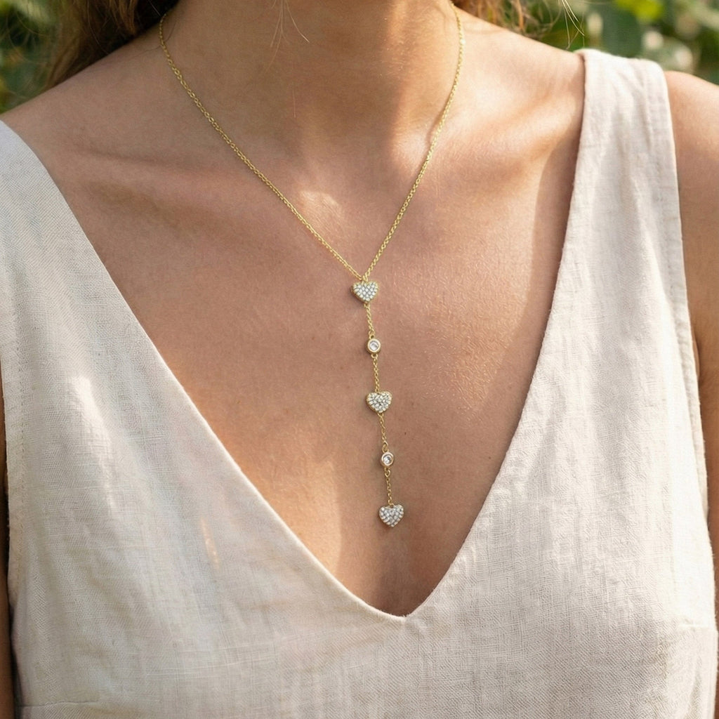 Collana Trecuori - indossato