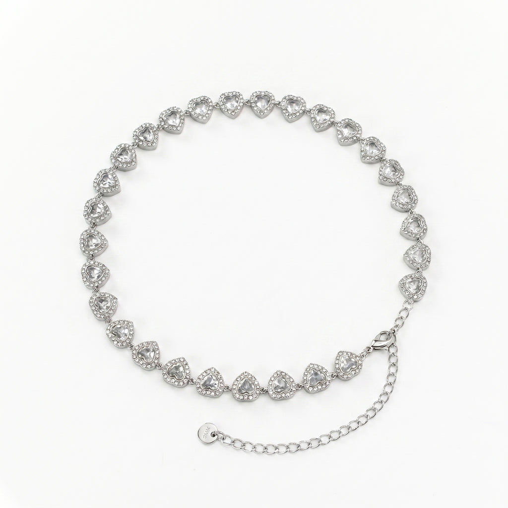Collana amore brillante argento