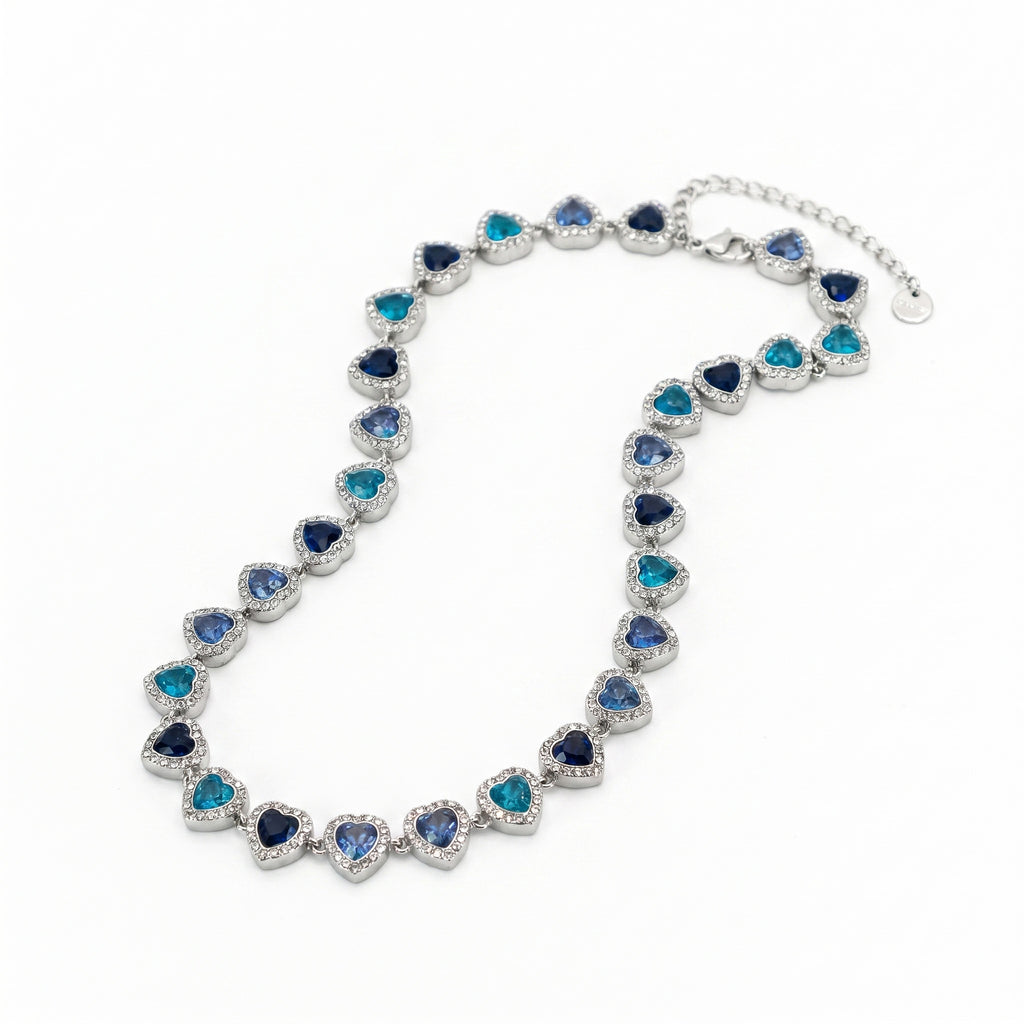Collana colore brillante argento