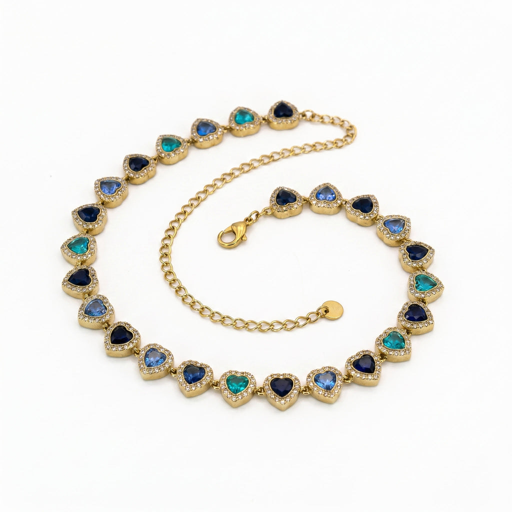 Collana colore brillante oro