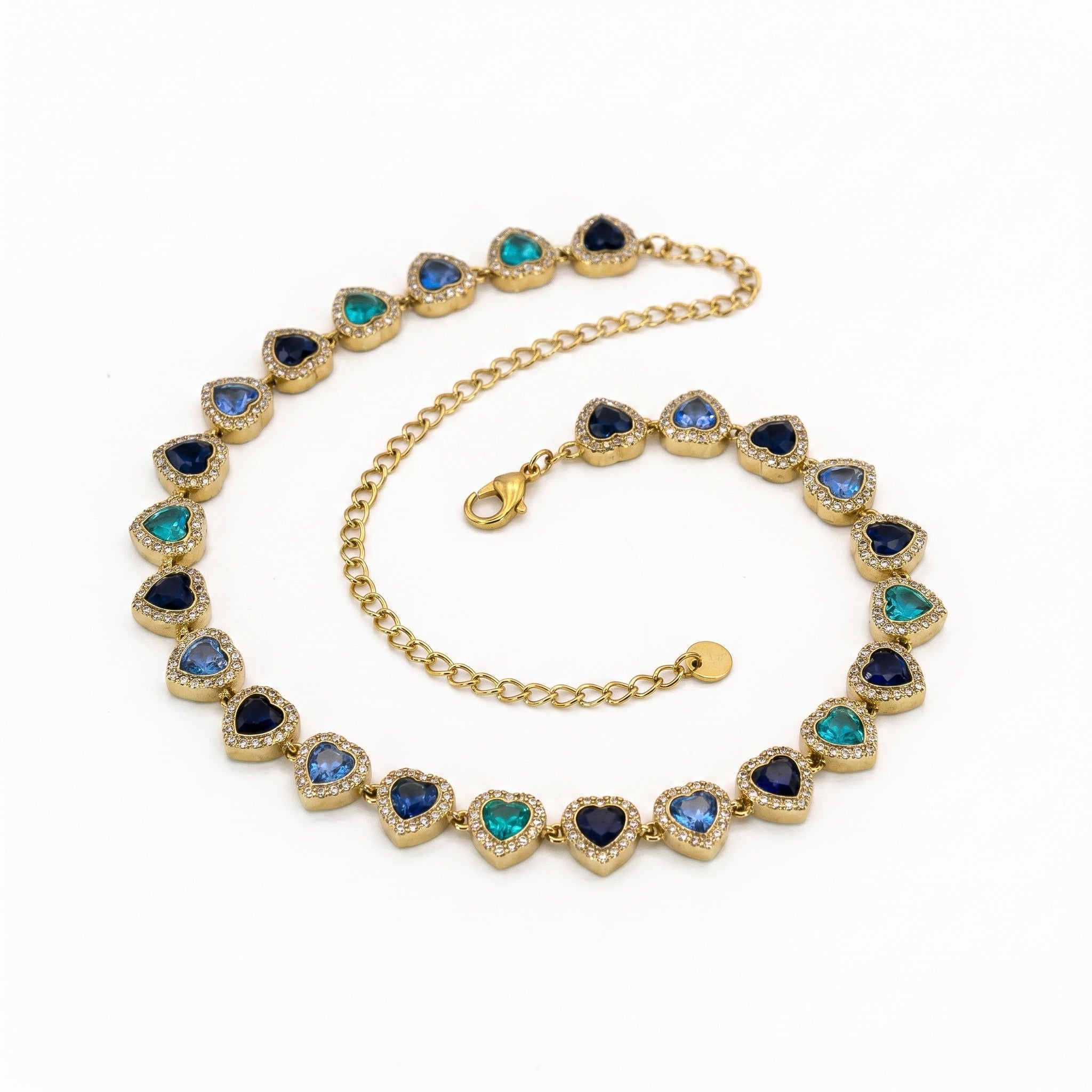 Collana colore brillante oro