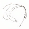Collana flower double argento