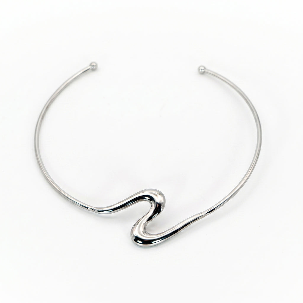 Collana fluid argento