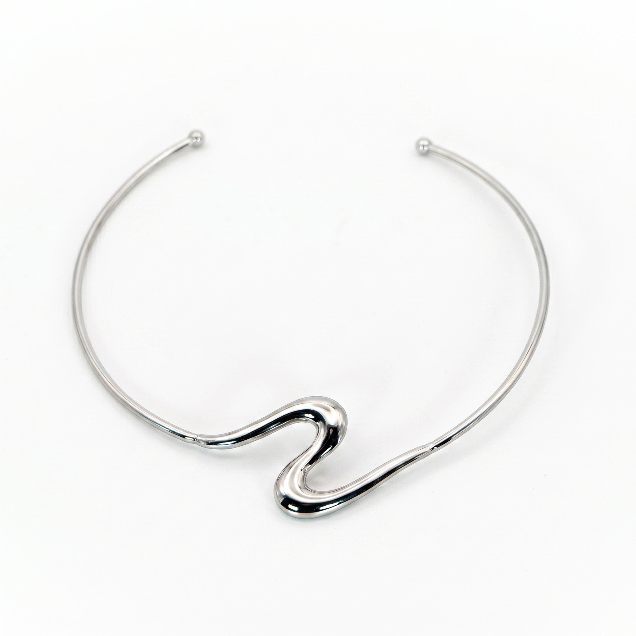 Collana fluid argento