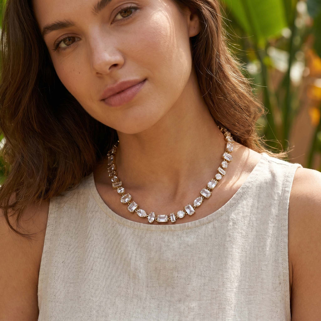 Collana mixdrop oro indossato