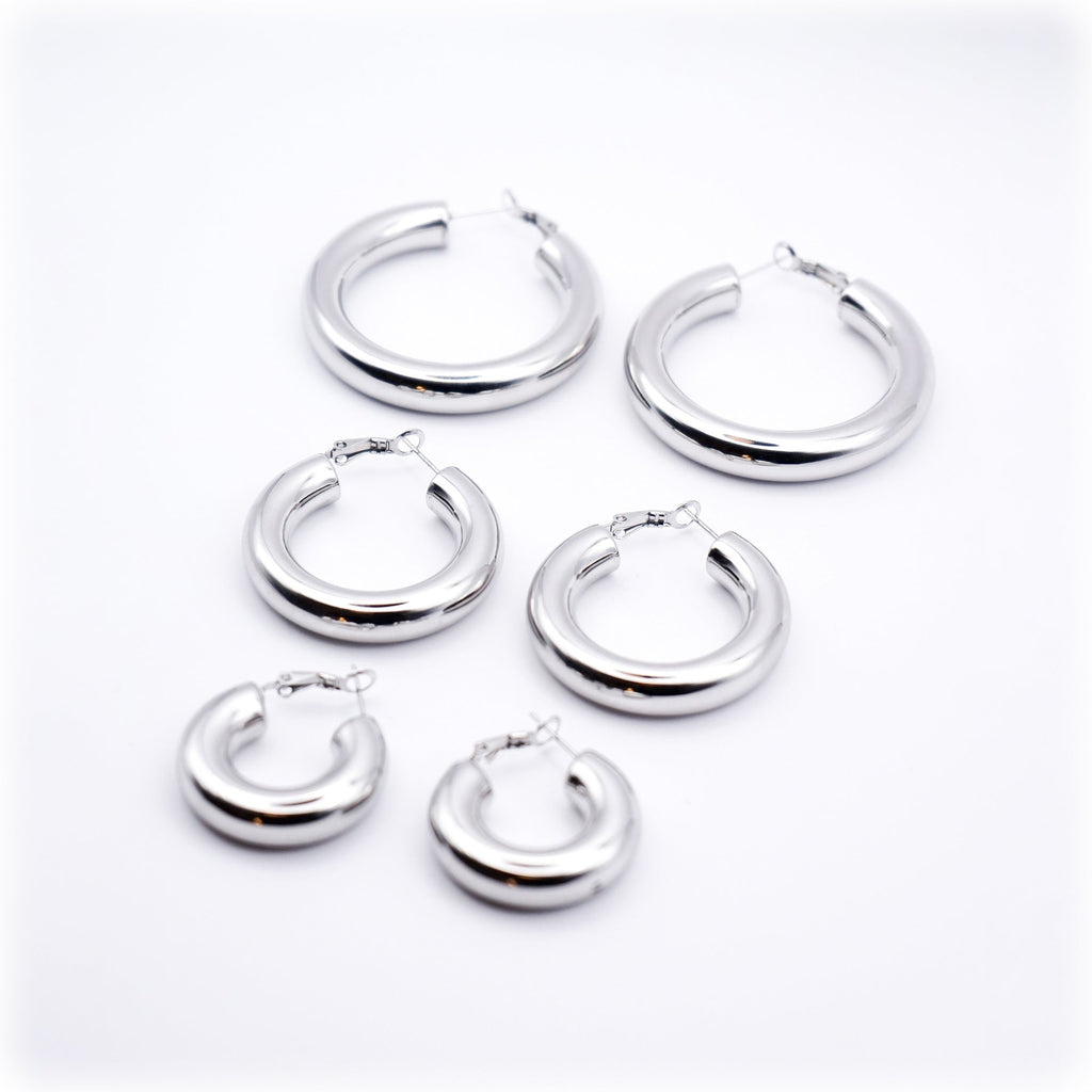 Orecchini Classic Bold - argento