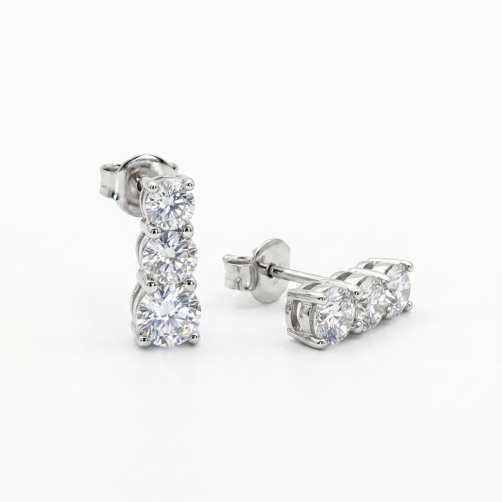 Orecchini cascata argento