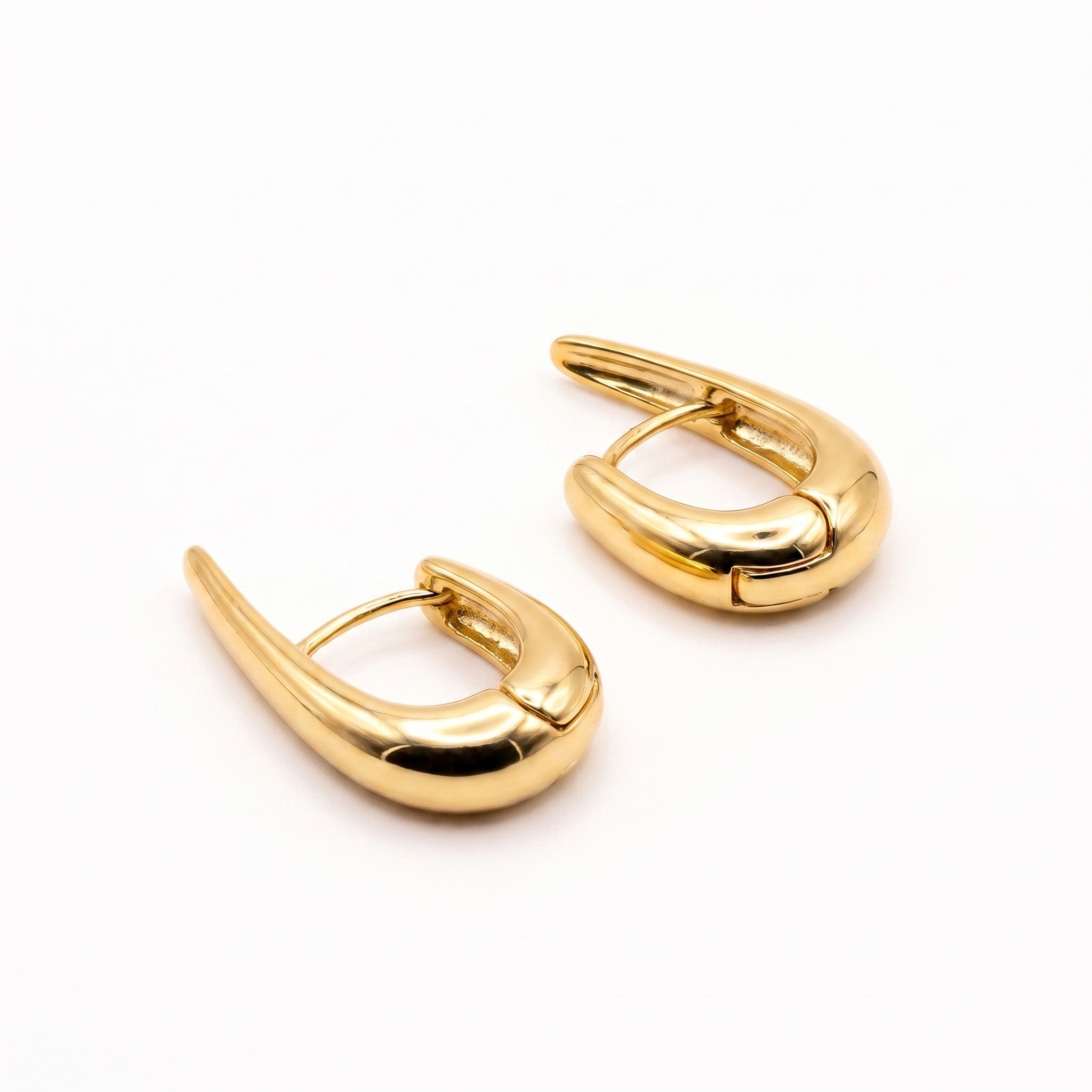 Orecchini flat drop oro