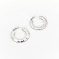 Orecchini flat stone argento