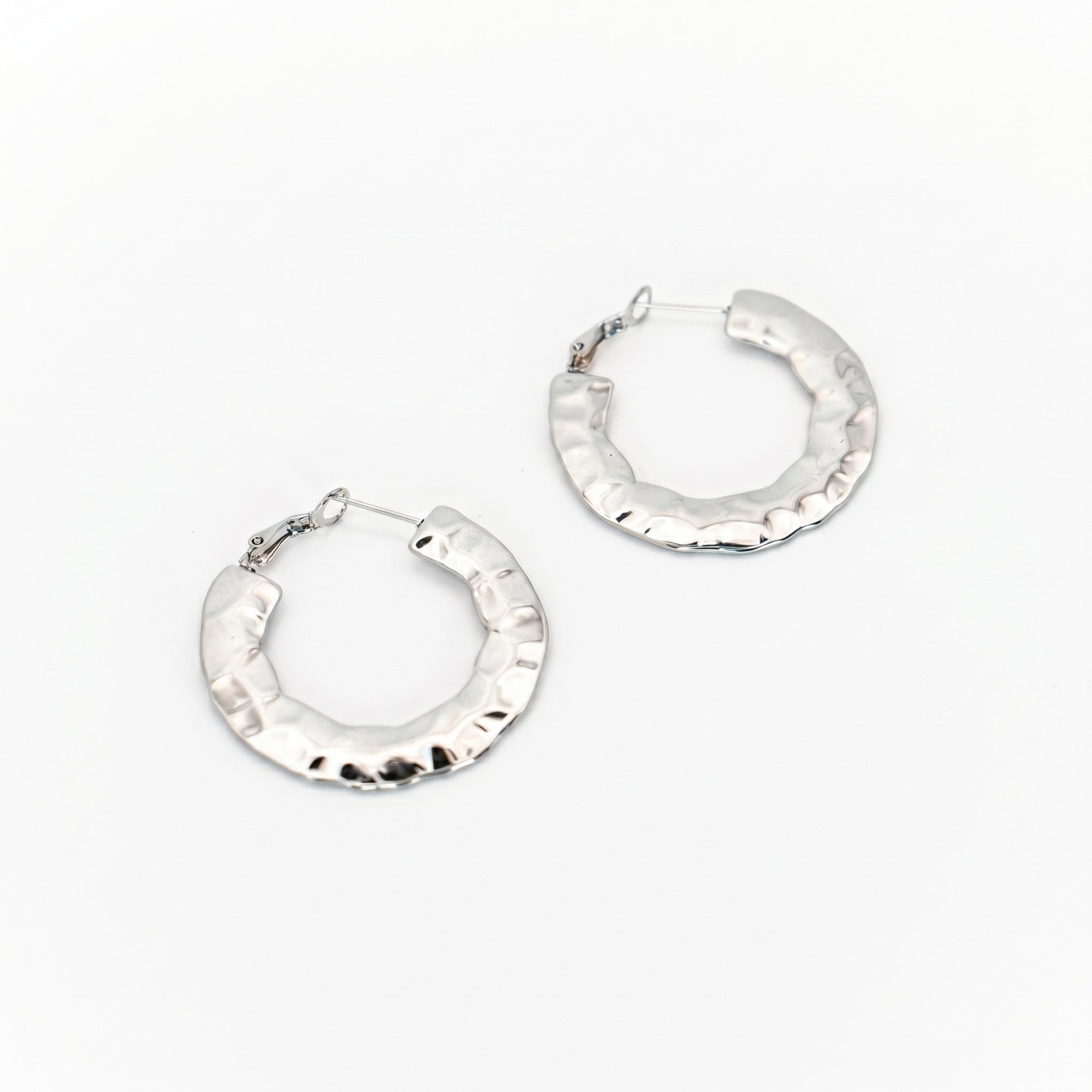 Orecchini flat stone argento