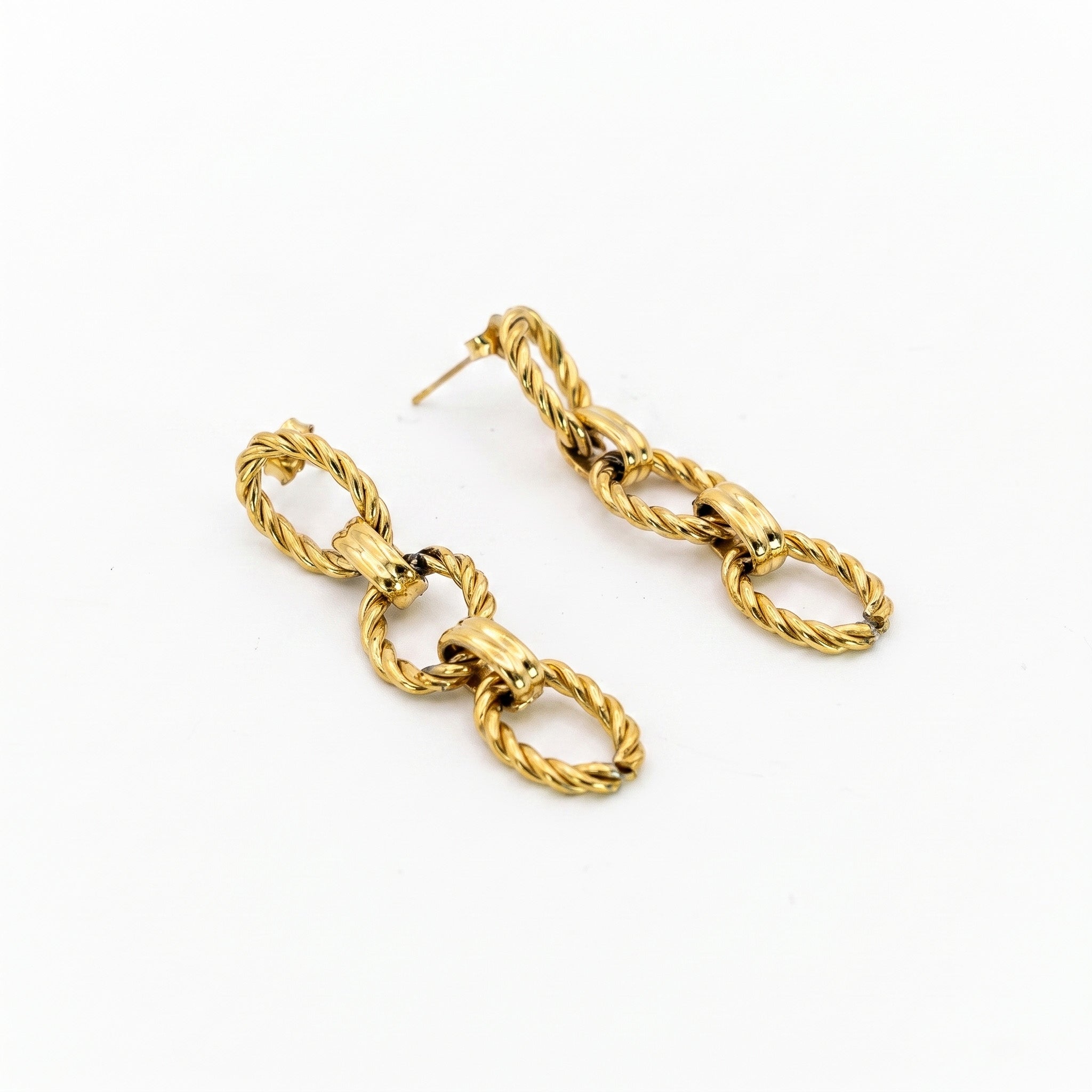 Orecchini love chain oro