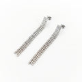 Orecchini minimal three argento