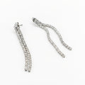 Orecchini minimal two argento