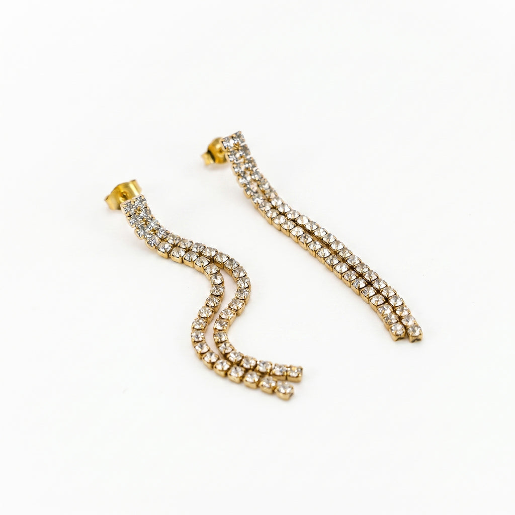 Orecchini minimal two oro