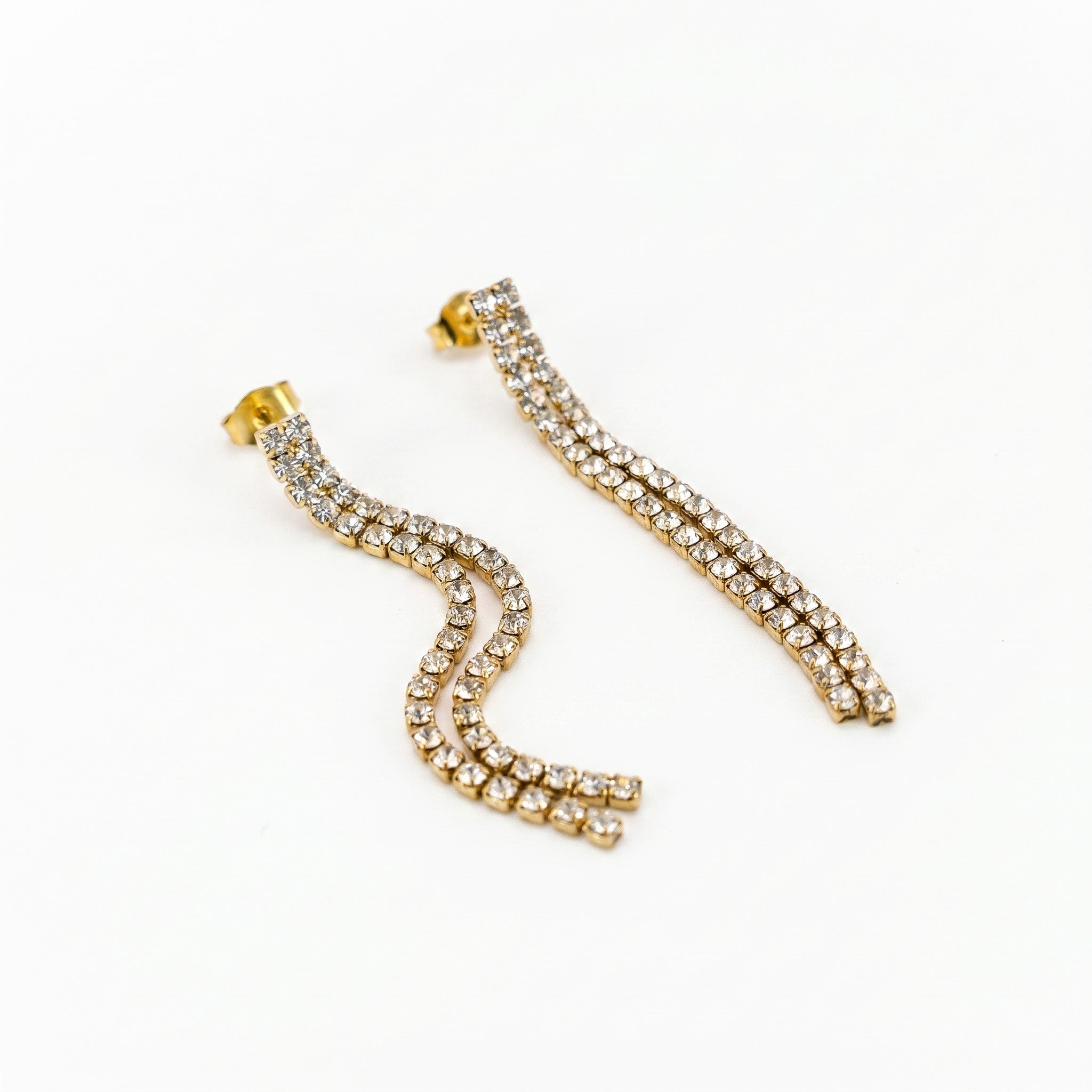Orecchini minimal two oro
