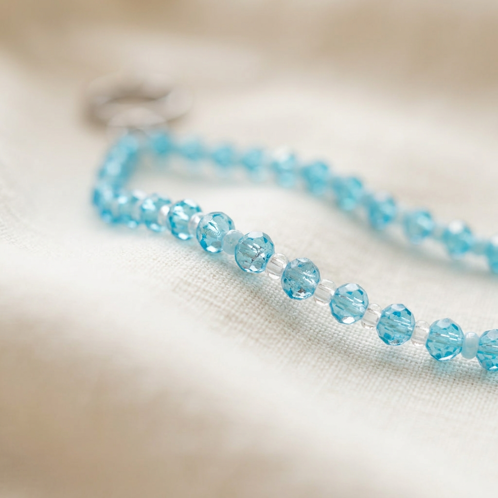 Portachiavi Cristalli Azzurro - dettaglio 2