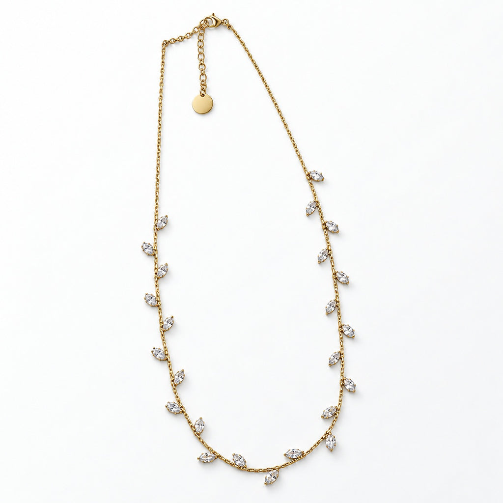 Collana Fogliolina, finitura dorata — foto prodotto