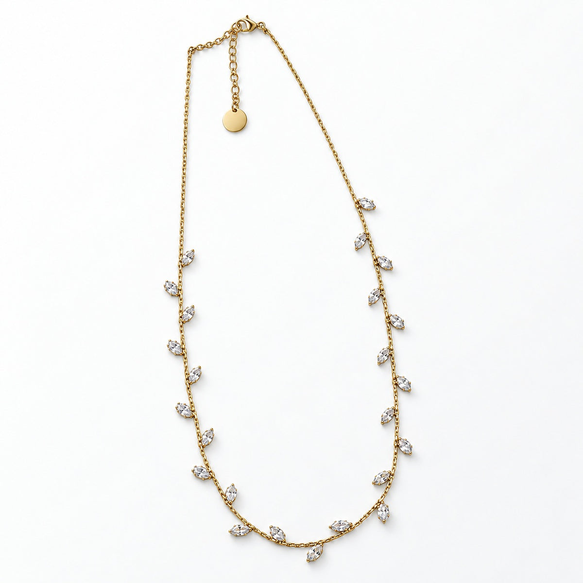 Collana Fogliolina, finitura dorata — foto prodotto